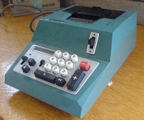 Manual adding machines