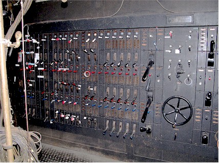 Stage lighting controls - then