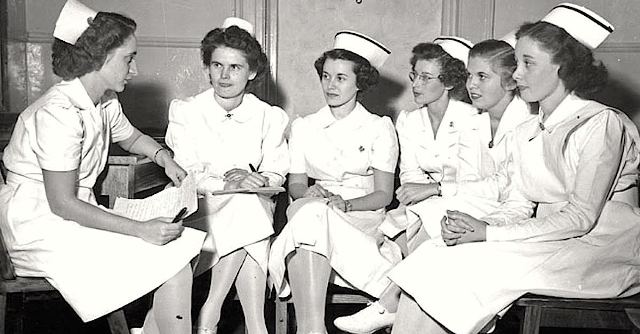 Nurses Wore Hats and Uniforms