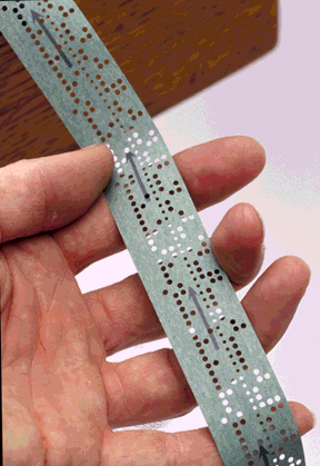 Paper tape data storage