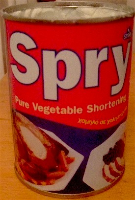 Spry vegetable shortening