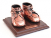 Bronzed baby shoes