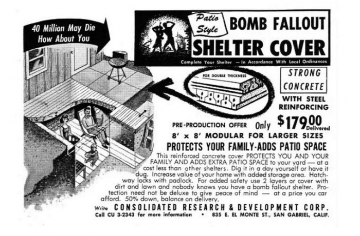 Wham-O bomb shelter cover