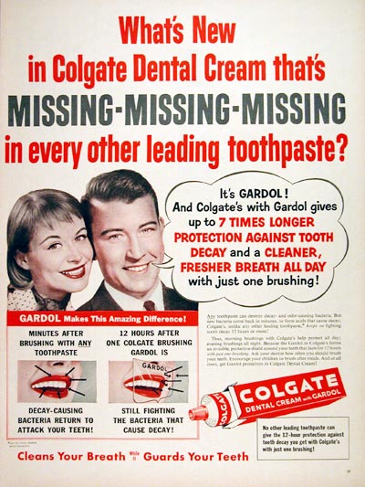 Colgate dental cream with GARDOL