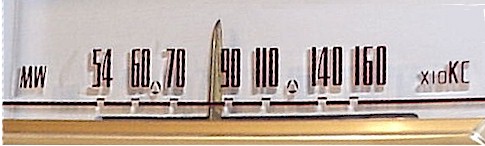 AM radio dial with CONELRAD markings