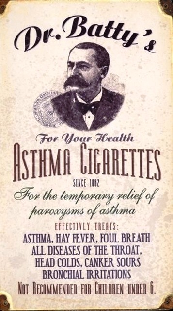 3 Dr Batty's Asthma Cigarettes