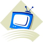 Cartoon drawing of a TV